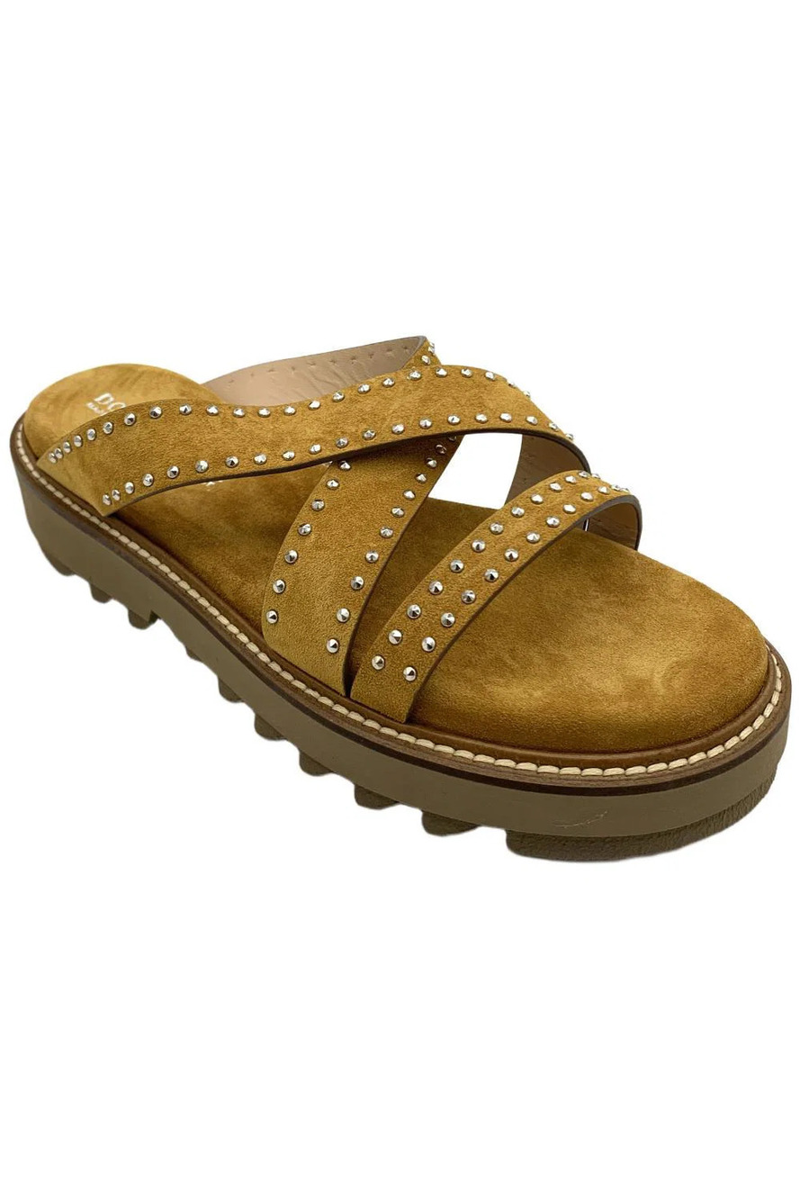 Donald Pliner Women's Emine Sandal Suede Orche - Medium